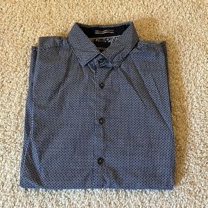 Blue Patterned Polo